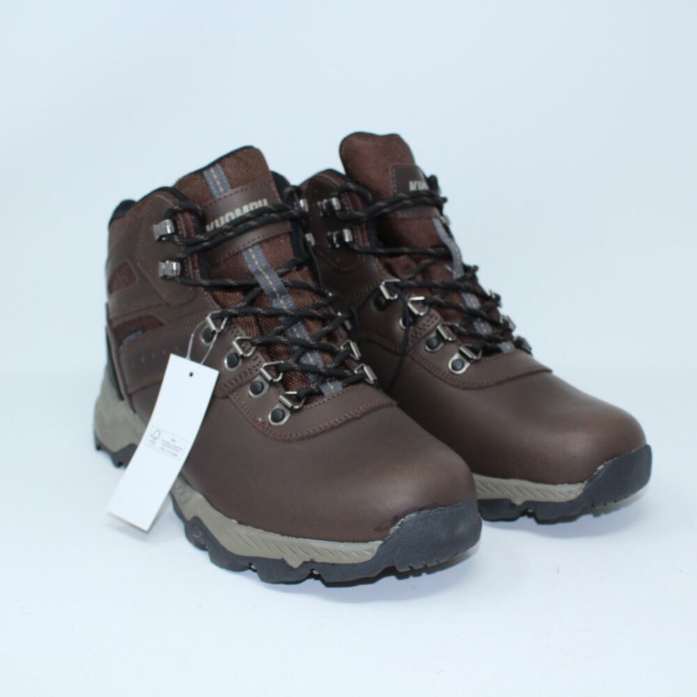 Khombu Men 10 Waterproof Kenny Hiker Hiking Boot Leather Memory Foam Brown NEW